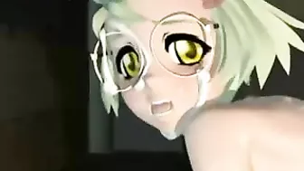 3D Busty Tied and Cum by Shemale