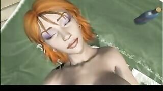 3d Animated Slut with Juicy Boobs