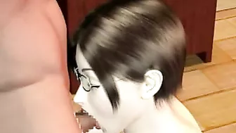 Busty Anime Cutie Swallows Cum in 3D Hentai Porn Video