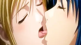 Anime Lesbian Porn - Double Dildo Fun. Cartoon XXX