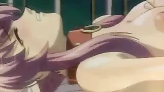 Anime Maid Bound in Bondage and Licking Wet Pussy