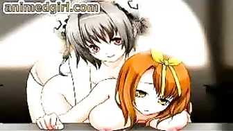 Two Shemale Hentai Coeds Masturbating and Oral Sex
