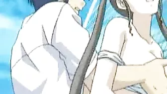 Pretty Anime Girl Gets Outdoor Fucked