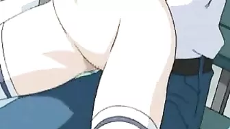 Pretty Anime Girl Gets Outdoor Fucked