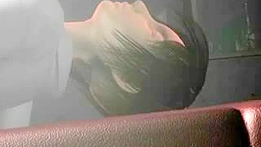 Anime Hottie Gets Double-Dildo Fucking and Blowjob