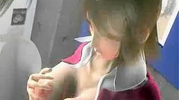 Anime Hottie Gets Double-Dildo Fucking and Blowjob