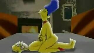 Marge Cheats on Homer in Cartoon Porn