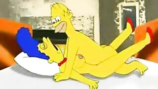 Marge Cheats on Homer in Cartoon Porn