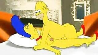 Marge Cheats on Homer in Cartoon Porn