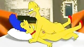 Marge Cheats on Homer in Cartoon Porn