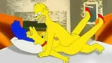 Marge Cheats on Homer in Cartoon Porn