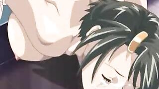 Anime MILF Gets Fucked in Both Holes - Hentai Porn Video