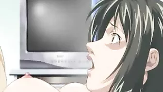 Anime MILF Gets Fucked in Both Holes - Hentai Porn Video