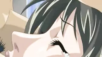 Anime MILF Gets Fucked in Both Holes - Hentai Porn Video