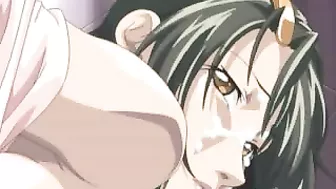 Anime MILF Gets Fucked in Both Holes - Hentai Porn Video