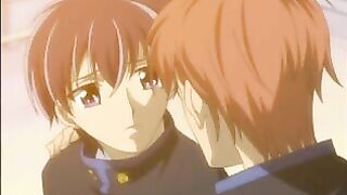 Anime Gay Cartoon Rocks Hard and Hot Bangs