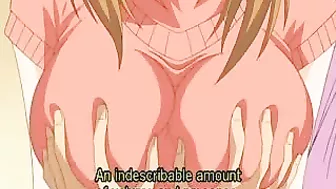 Busty Anime Cutie Pleasuring a Cock