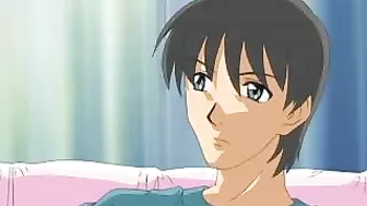 Busty Anime Cutie Pleasuring a Cock