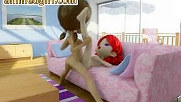 Hentai Cutie Gives Tranny Blowjob And Swallows Cum