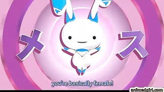 Shemale Cutie Self-Masturbates in 3D Hentai Porn