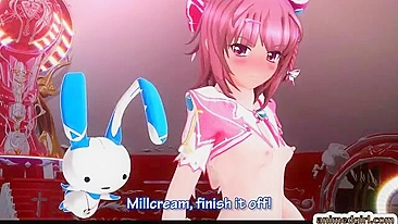 Shemale Cutie Self-Masturbates in 3D Hentai Porn