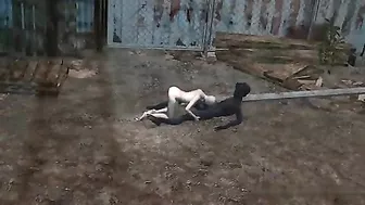 Shaven-Headed 3D Babe Gets Animated Fuck