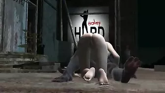 Shaven-Headed 3D Babe Gets Animated Fuck