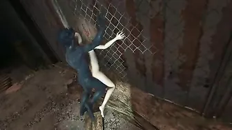 Shaven-Headed 3D Babe Gets Animated Fuck