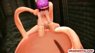 Bondage 3D Animation Cutie Hard Drilled All Hole