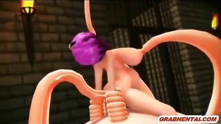 Bondage 3D Animation Cutie Hard Drilled All Hole