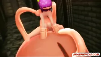 Bondage 3D Animation Cutie Hard Drilled All Hole