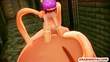 Bondage 3D Animation Cutie Hard Drilled All Hole