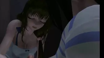 Japanese Shemale in 3D Anime Sucks Dicks like a Pro