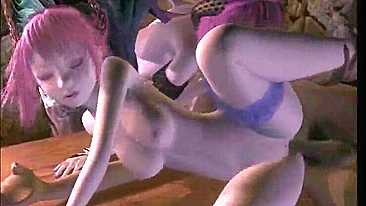 Batgirl's 3D Animation Threesome Sex - Explore the Wild Side of Superheroines!