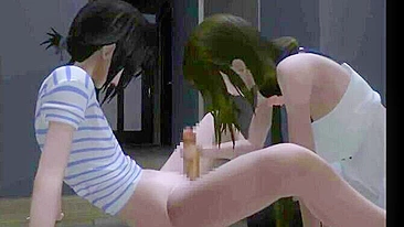 Futa Handjob in Japanese 3D Porn - A Must-See!