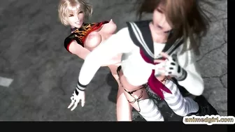 Shemale Schoolgirl Hardcore Fucked in 3D Animation