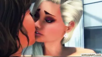 Shemale Gets Handjob and Hardfuck in 3D Porn