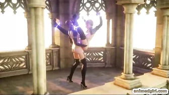 3D Anime Shemale Hard Fucking and Titty Cumming