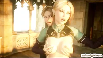 Shemale 3D hentai Eralin and Merlin sucking bigcock, shemale, 3dporn, hentai, sucking, bigcock