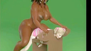 Busty Futanari 3d Interracial Bondage