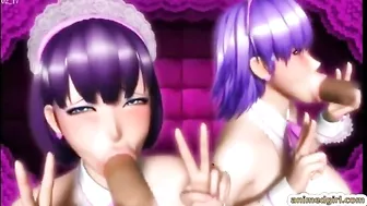 Futa Maid Foursome Big Titty Fuck