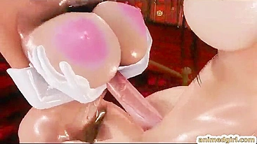 Shemale Princess Gets Sucked by Bigcock in 3D Hentai Porn