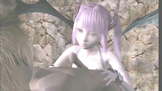 Batgirl's Cute 3D Anime Suck and Ride