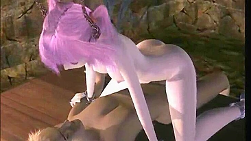 Batgirl's Cute 3D Anime Suck and Ride