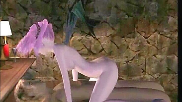 Batgirl's Cute 3D Anime Suck and Ride