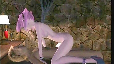 Batgirl's Cute 3D Anime Suck and Ride