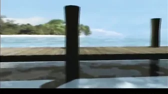 Poked Beach Bum - Cute 3D Anime Gets Poked from Behind on the Sand