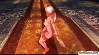 Anime Shemale Muscle Dancing and Bondage