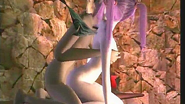 Cute Batgirl Poking from Behind in 3D Anime Porn