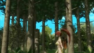 Redhead 3D Anime Cutie Gangbanged by Monsters in the Forest